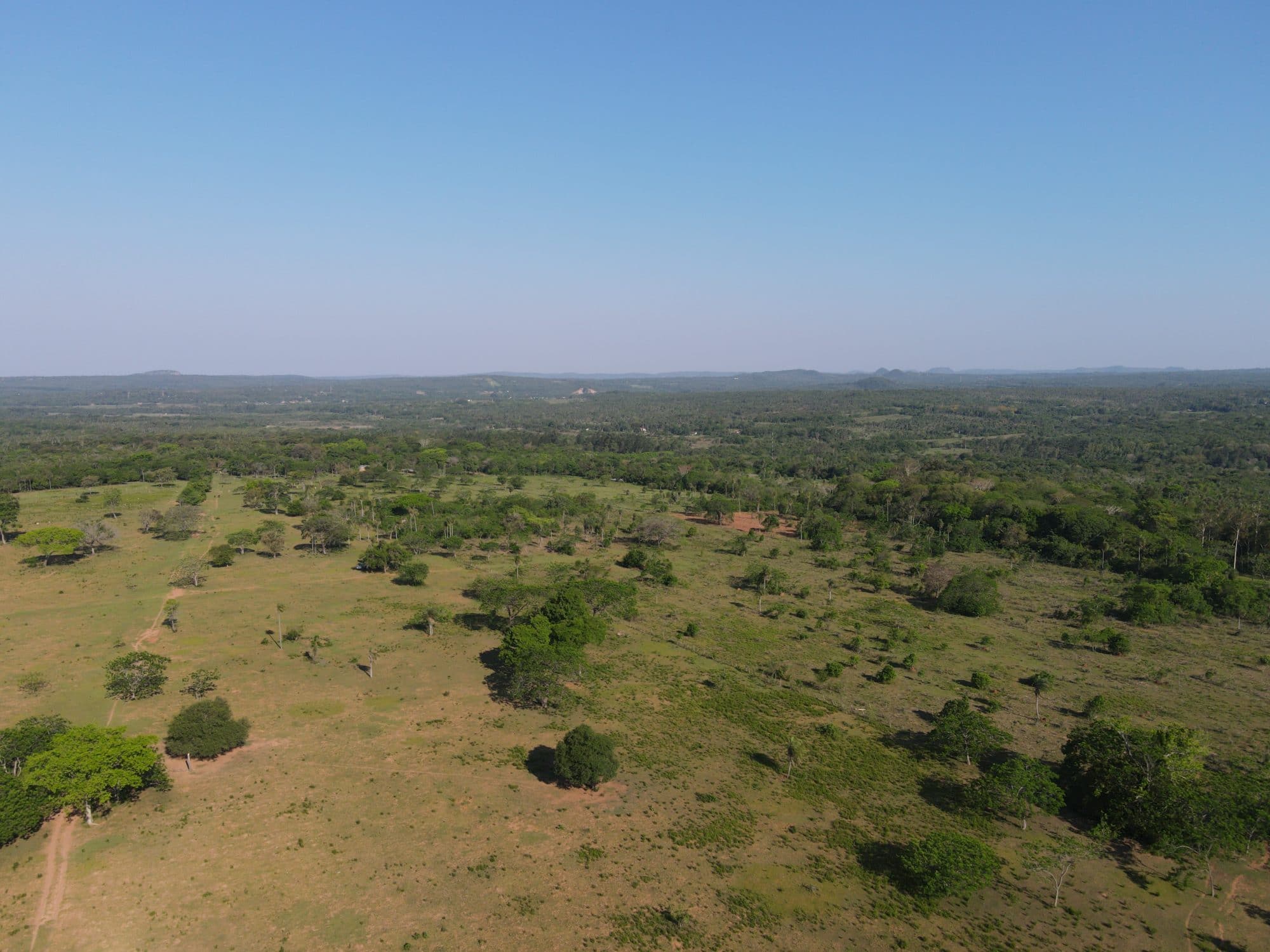Vista aérea del terreno